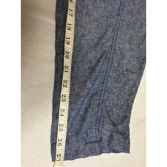 Old Navy Women's Blue Linen Blend Pants Size XL Lightweight Pull On - Picture 8 of 11